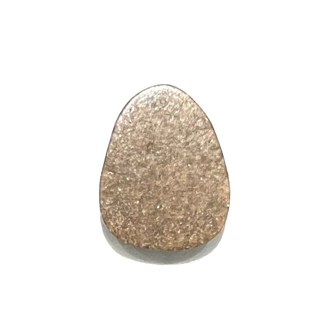 A loose, freeform pear shaped turquoise cabochon. The stone is from the Pilot Mountain Mine in Nevada.