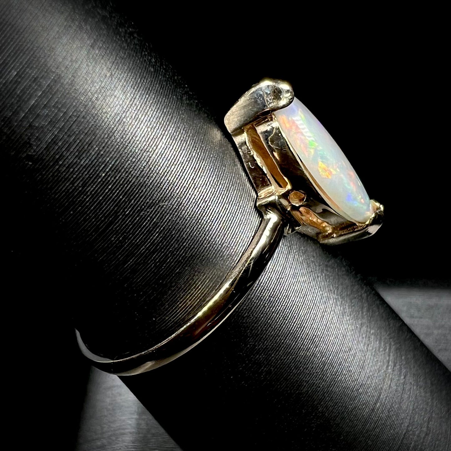 Alana | Marquise Opal Solitaire Ring in 14kt Gold