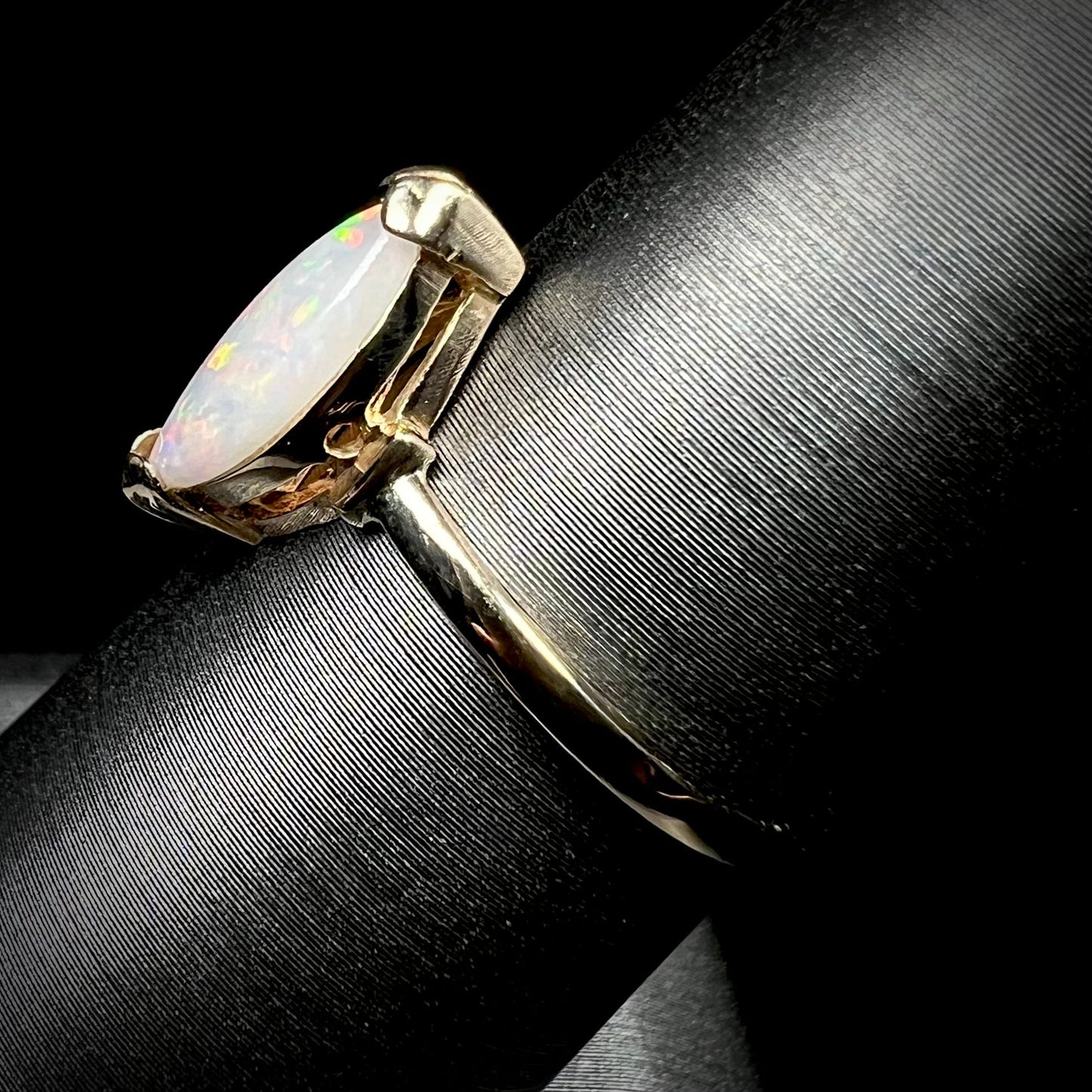 Alana | Marquise Opal Solitaire Ring in 14kt Gold