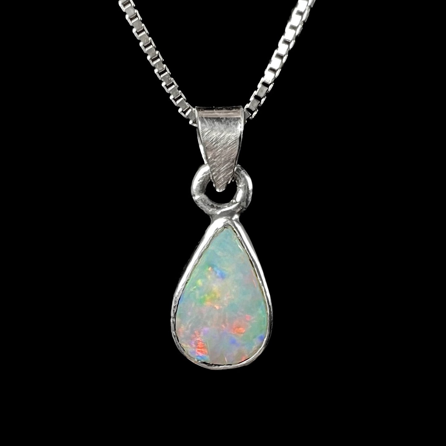 Maddie | Enhanced Crystal Opal Necklace in Sterling Silver