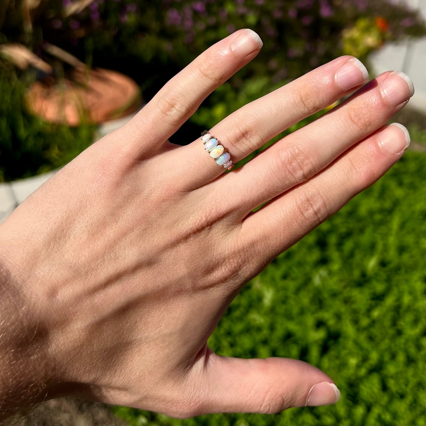 Florence | Edwardian Opal Ring in 18k Gold, c.1910's