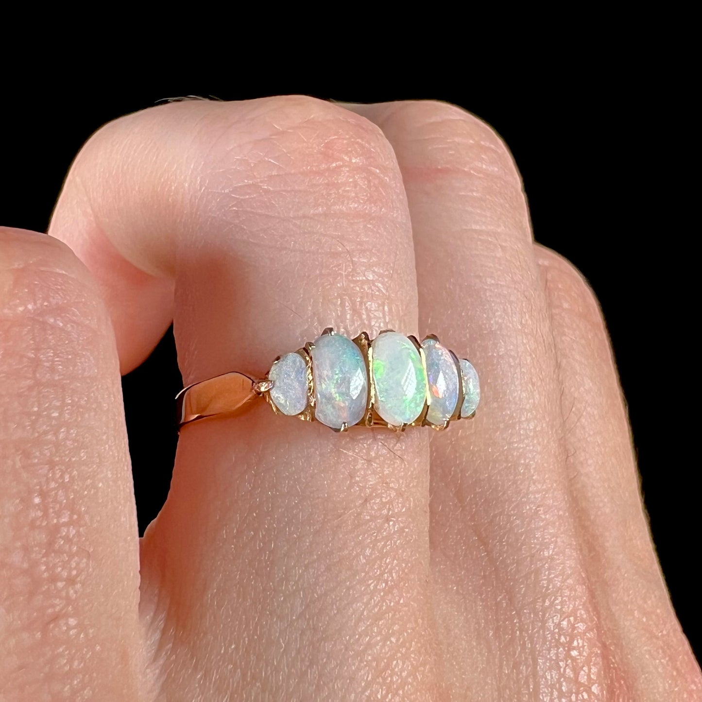 Florence | Edwardian Opal Ring in 18k Gold, c.1910's