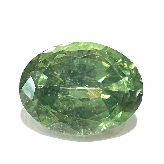 1.95ct "Intermediate Type" Green Zircon, Oval Cut