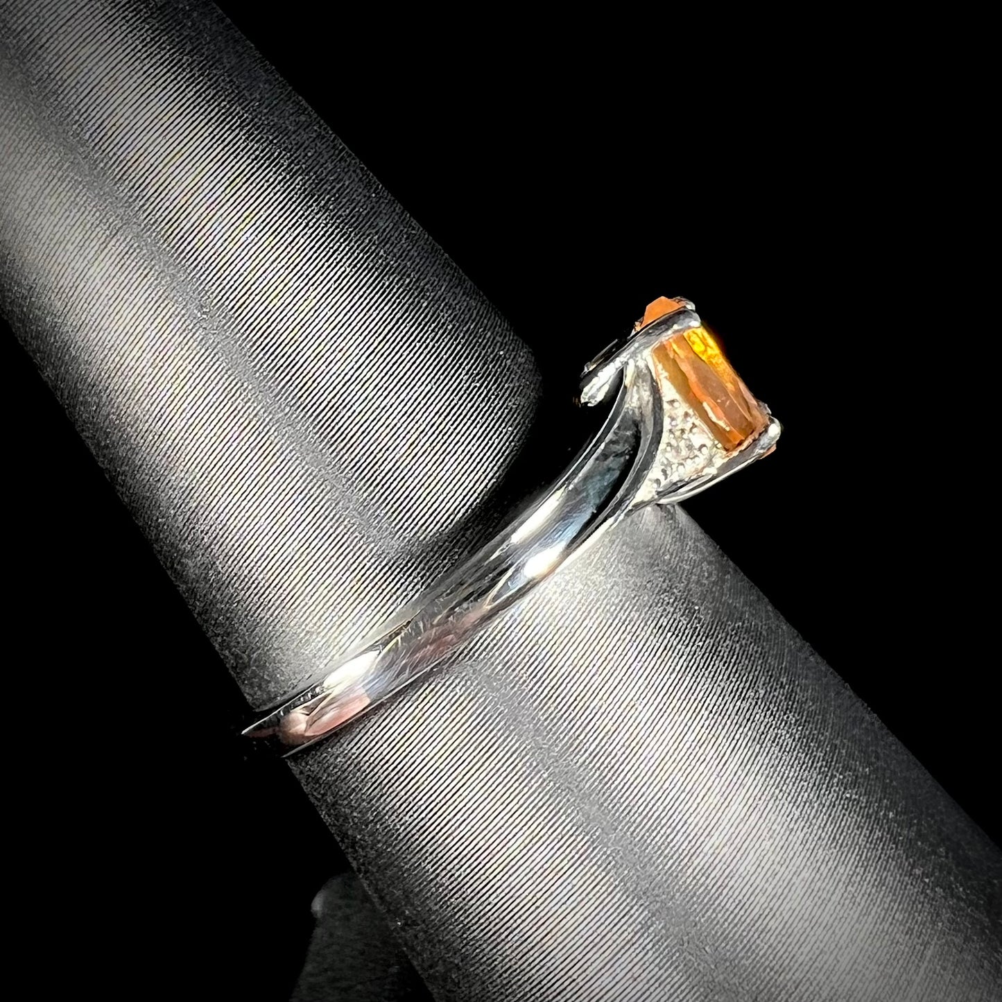 Jenna | Jalisco Fire Opal Ring in Sterling Silver