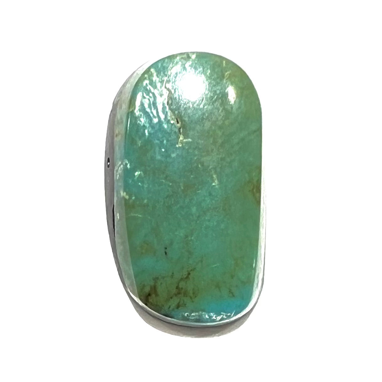 A loose, green Royston turquoise stone from Nevada.