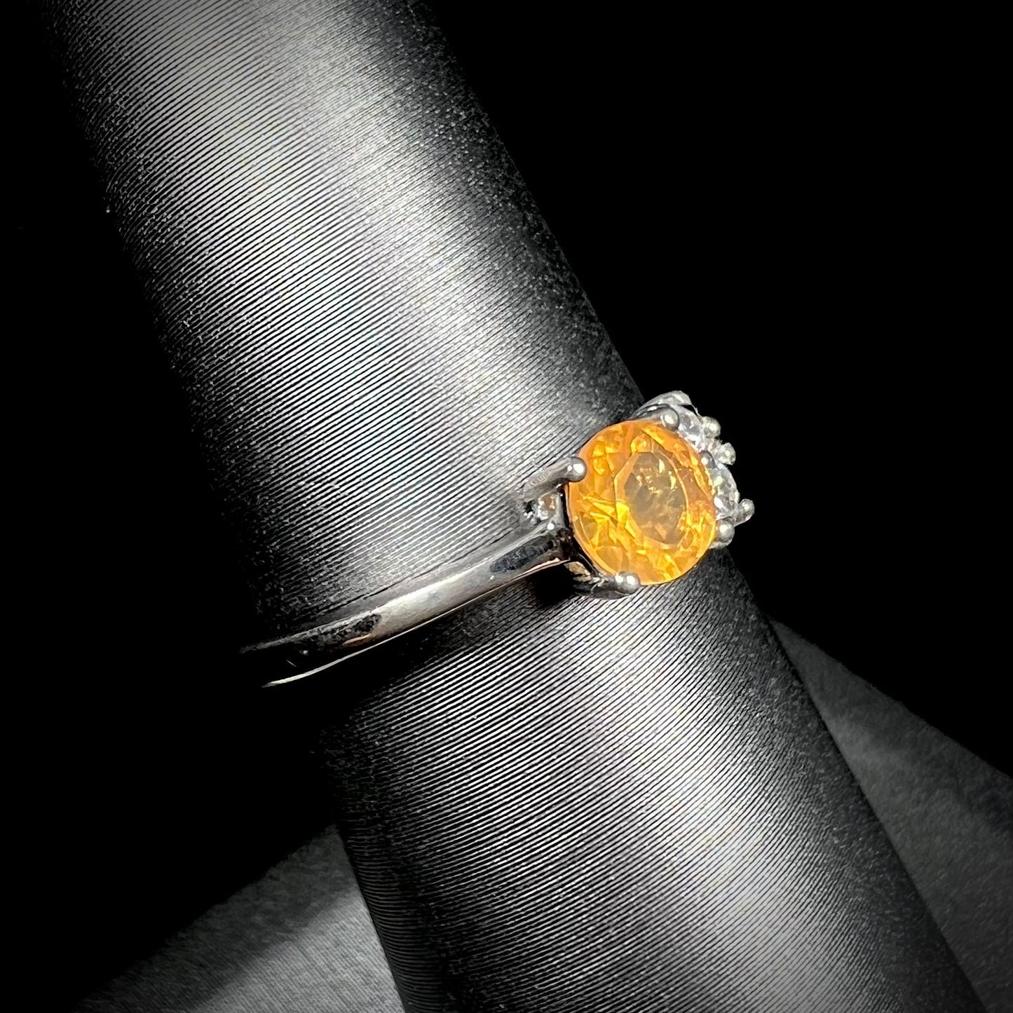 Jimena | Jalisco Fire Opal Ring in Sterling Silver